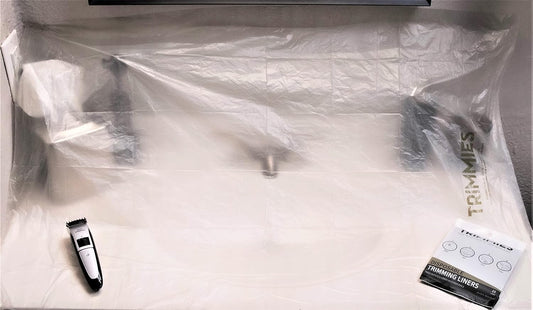 Disposable Beard Hair Catcher for Men - Sink Cover for Shaving & Trimming, Beard Bib Sub, Best Gifts for Men, Men's Grooming, Non-Stick Adhesives, Oxo-Biodegradable & Plant-Based Materials