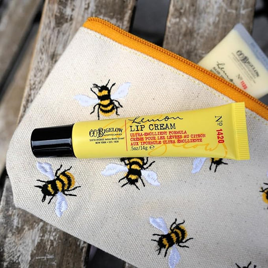 C.O. Bigelow Lemon Lip Cream Trio, Ultra-Emollient Formula with Shea Butter, 0.5 oz / 14g each, pack of 3