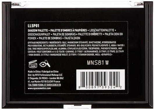 NYX PROFESSIONAL MAKEUP Lid Lingerie Shadow Palette, Eyeshadow Palette