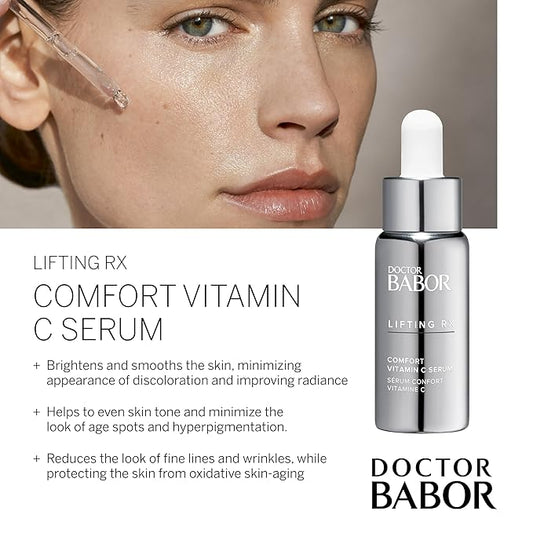 DOCTOR BABOR Lifting RX Comfort Vitamin C Serum, Infused with Hyaluronic Acid to Hydrate & Plump, Even Skin Tone, Reduces Fine Lines & Wrinkles, 20 ml
