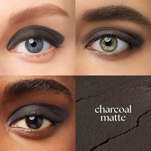 Julep Eyeshadow 101 Cream-to-Powder Waterproof Shadow Stick – Charcoal Matte – Long-Lasting, Crease-Proof, Dark Grey Matte Cream Eyeshadow with Built-in Smudger