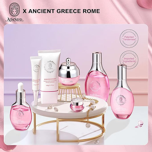 Hyaluronic Acid Anti Aging Skin Care Set Daily Skincare Kit For Women Gift Set 7 Pieces Women Beauty Set