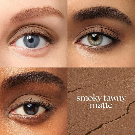 Julep Eyeshadow 101 Cream-to-Powder Waterproof Shadow Stick – Smoky Tawny Matte – Long-Lasting, Crease-Proof, Muted Brown Matte Eyeshadow with Built-in Smudger