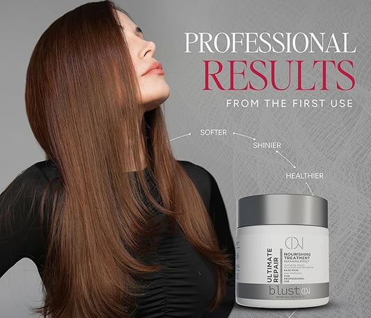 Ultimate Repair Mask with Collagen & Keratin for Damaged Hair - Hydration Deep Treatment for Dry Hair - Frizz Control & Nourishment Mask with Bamboo & Avocado Oil 500Ml