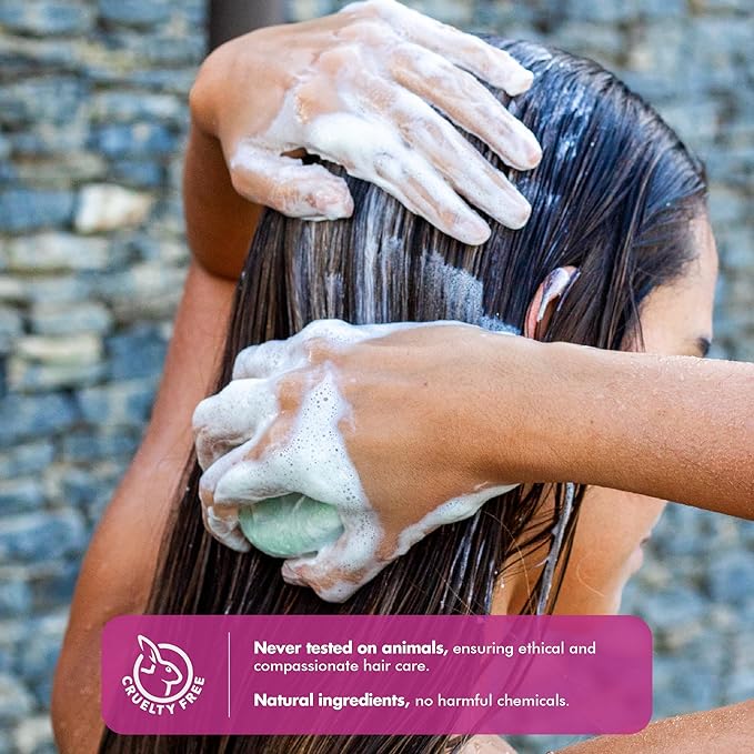 Vitamin B5 + Citrus Essential Oils Shampoo Bar – Dry shampoo for Hair Care - For Women & Men – Strengthens Damaged Hair – Natural, Paraben & Sulfate-Free – For All Hair Types – Made in USA – 4.5oz