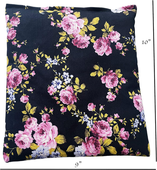 Heating Pad Corn Filled. Natural Heat Therapy for Lower Back, Neck, Shoulders, Cramps. Pain and Stress Relief Heated Wrap. (Colorful)