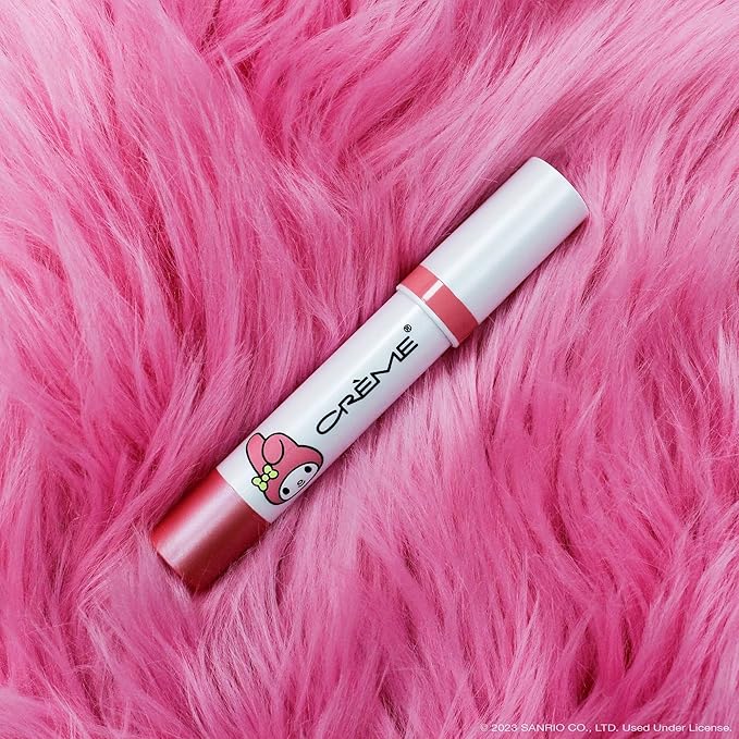 The Crème Shop Kuromi Hello Lippy Tinted Moisturizing Lip Balm, Korean Lip Tint - Pink Fluff