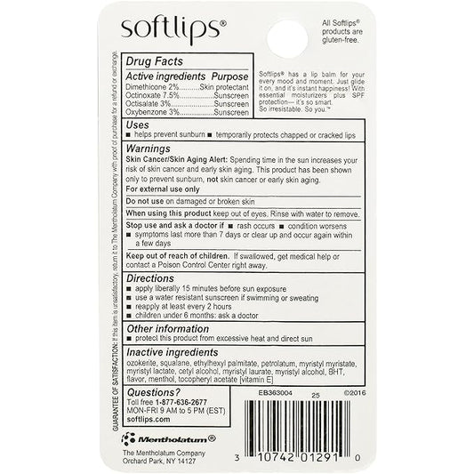 Softlips Hydration and Protection With Spf 20, Vanilla