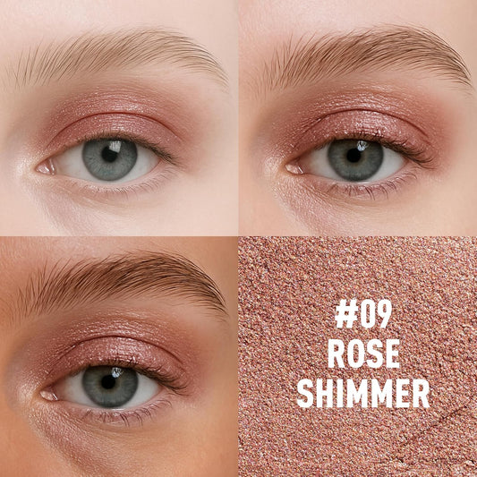 FV Cream Shimmer Eyeshadow Stick,Long Lasting & Waterproof, Multi-Use & High Pigment Eyeshadow Makeup Stick (Rose Shimmer)