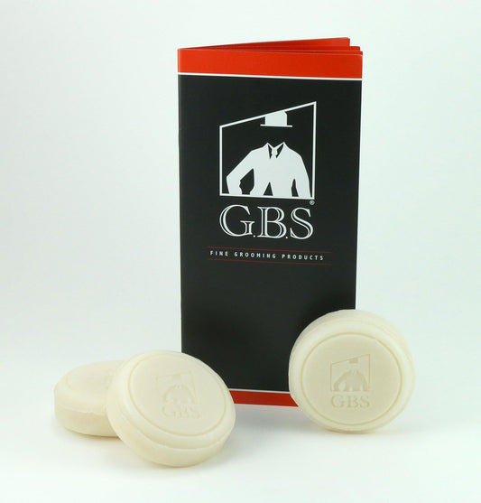 G.B.S 97% All Natural Shave Soap Set for Men, Cedar & Pine, Sandalwood, Bay Rum, Pack of 3