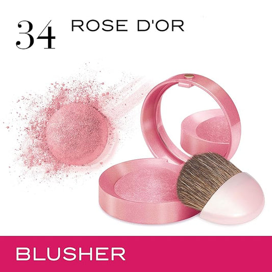 Bourjois Blush for Women, No. 34 Rose d'or, 0.08 Ounce