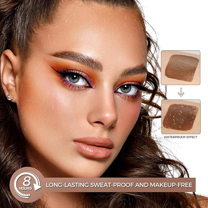 Liquid Highlighter Makeup Stick 3D Sparkling Effect,Cream Highlighter Lightweight,Easy To Spread,Highlighter Makeup Long-lasting,Natural Makeup Effect(01#Spotlight)