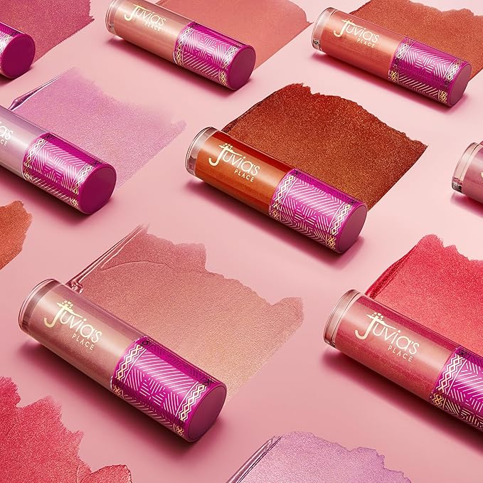 Juvia's Place Blushed Liquid BlushLighter Rosey Posey Glow - Liquid Blush for Cheeks with Luminous Glow, Long-Wearing, Buildable & Highly-Pigmented Makeup Blush, Easy to Blend Liquid Blush