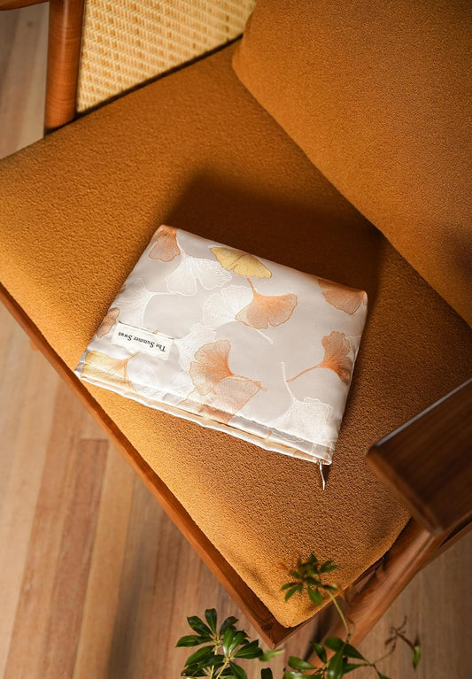 Ginko Summer Swan Large Floral Mid-day Clutch Period Hygiene Skincare Cute Makeup Bag