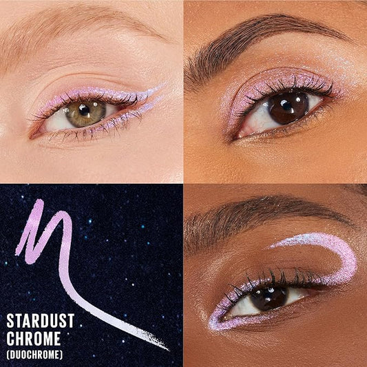 Maybelline Tattoo Studio Long-Lasting Sharpenable Eyeliner Pencil, Glide on Smooth Gel Pigments with 36 Hour Wear, Waterproof, Stardust Chrome, 1 Count