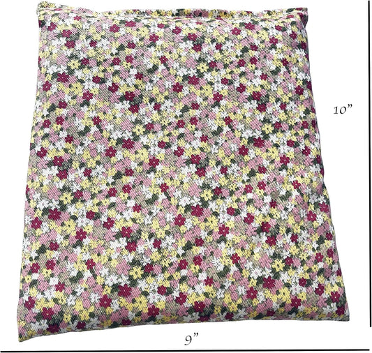 Heating Pad Corn Filled. Natural Heat Therapy for Lower Back, Neck, Shoulders, Cramps. Pain and Stress Relief Heated Wrap. (Spring)