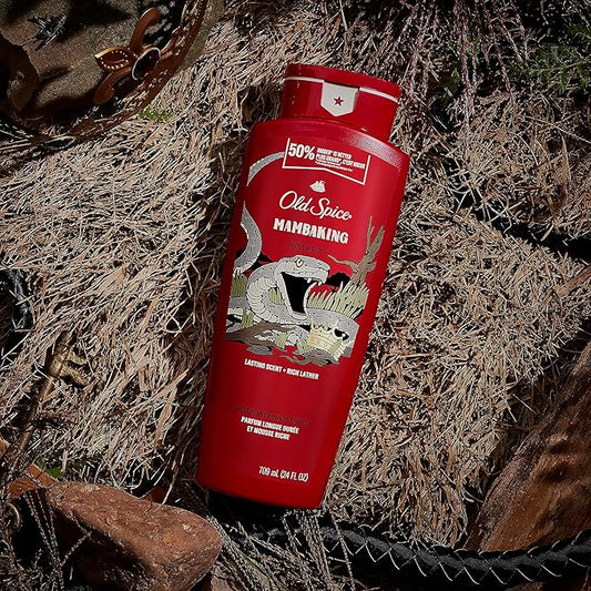 Old Spice Body Wash for Men, MambaKing, 24 oz (Pack of 4)