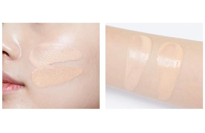 GIVERNY Milchak Cover Foundation Cushion with Refill #23 Medium Beige - Moist Finish for All Skin Types - Flawless Coverage Face Makeup - Lightweight Formula for Satin Glass Texture, 0.4oz x 2