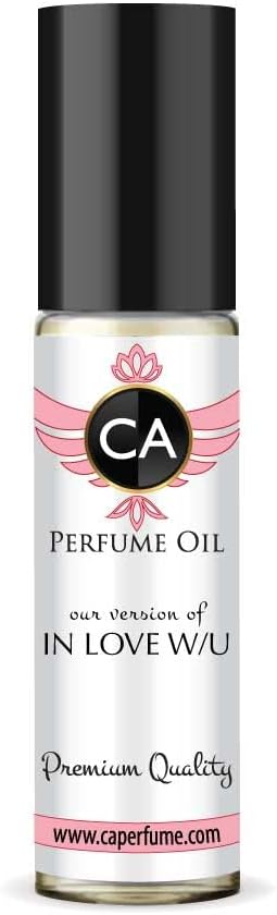 CA Perfume Impression of In Love W/U For Women Replica Fragrance Body Oil Dupes Alcohol-Free Essential Aromatherapy Sample Travel Size Concentrated Long Lasting Attar Roll-On 0.3 Fl Oz/10ml
