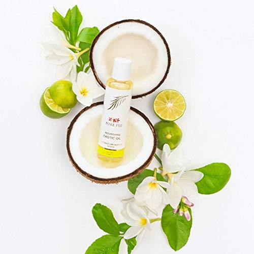 Pure Fiji Body Collection 7pacs- Bath and Body Gift Set Include - Body Mist,Coconut Crush, Body Oil, Body Butter, Soap, Body Lotion, Hand Creme - Travel Size, Scent Coconut Lime Blossom