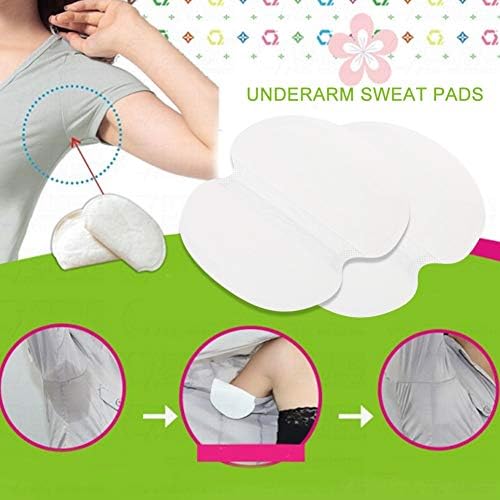 for Under Breasts, Disposable Underarm Sweat Absorbent Pads Unisex Cotton Armpit Sweat Guard (20PCS)