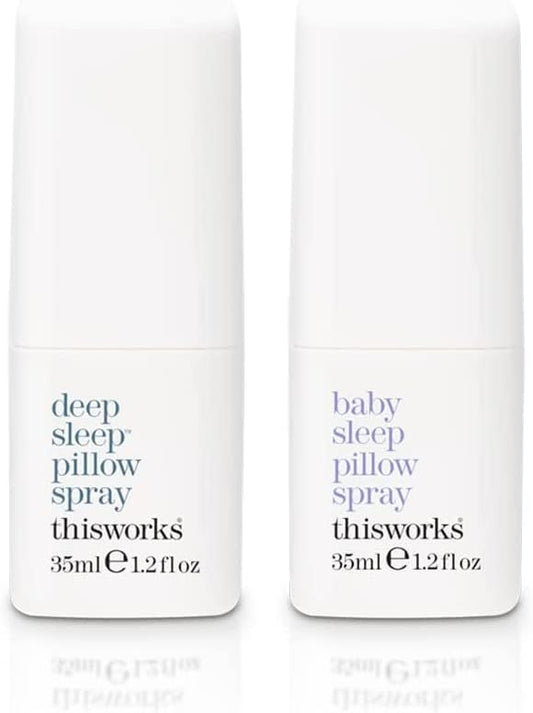 THISWORKS Parent and Baby Sleep Duo Pillow Spray Gift Set, A Blissful Nighttime for You and Your Child, 1 Set