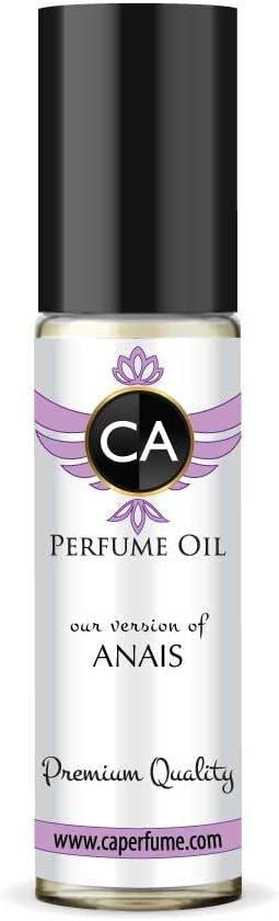 CA Perfume Impression of Anais For Women Replica Fragrance Body Oil Dupes Alcohol-Free Essential Aromatherapy Sample Travel Size Concentrated Long Lasting Attar Roll-On 0.3 Fl Oz/10ml