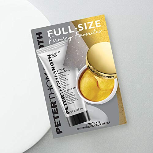 Peter Thomas Roth | Full-Size Firming Favorites 2-Piece Kit | Bestselling Peeling Gel For Face and Gold Eye Patches For Wrinkles, 2 ct.