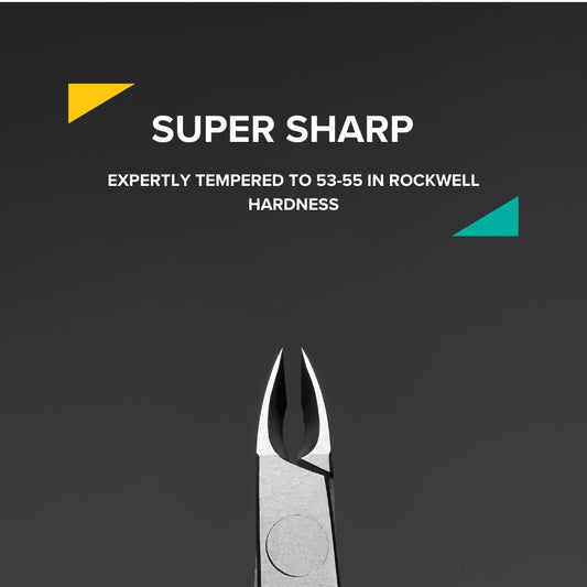 Rui Smiths Professional Cuticle Nippers | Precision Surgical-Grade Stainless Steel Cuticle Trimmer, French Handle, Single Spring, 5mm Jaw (Half Jaw)