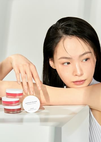 NOONI Applewine Korean Lip Tinting Butter | Natural Lip Balm with Wine Extract, Smoothing & Red Lip Mask, Exfoliator Balm for Dry Lips, Lip Treatment with Shea Butter and Vitamins, Vegan, 42 oz.