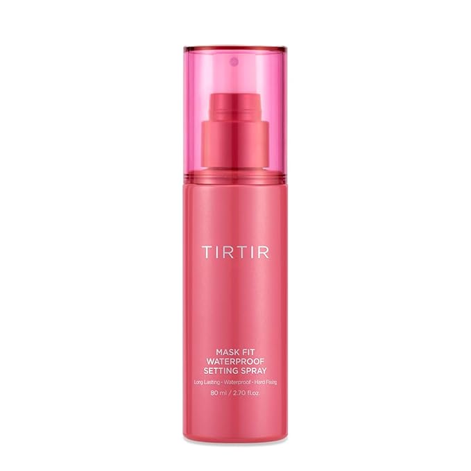 TIRTIR Waterproof Setting Spray – 24 Hour Long Lasting Fix, Sweatproof Water Resistant Makeup Finisher – Ethanol Free, Semi Matte Finish for Oily Skin – Korean Makeup Fixer