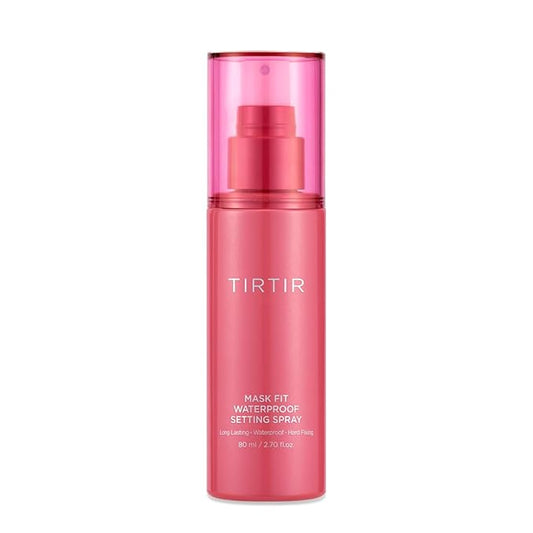 TIRTIR Waterproof Setting Spray – 24 Hour Long Lasting Fix, Sweatproof Water Resistant Makeup Finisher – Ethanol Free, Semi Matte Finish for Oily Skin – Korean Makeup Fixer