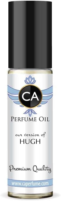 CA Perfume Impression of H. Bosh Hugh For Men Replica Fragrance Body Oil Dupes Alcohol-Free Essential Aromatherapy Sample Travel Size Concentrated Long Lasting Attar Roll-On 0.3 Fl Oz/10ml