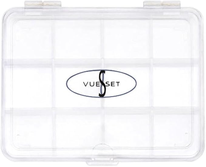 Viking Jack, Empty Makeup Palette Case made for Depotting Makeup/Creams into a Transparent Container, 12 Sections