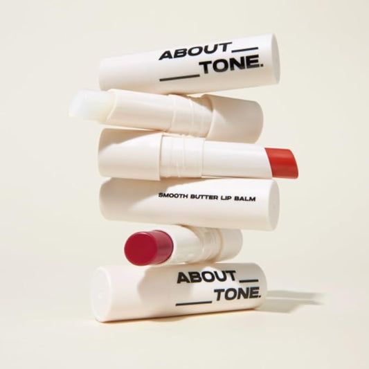 Smooth Butter Lip Balm 0.14 oz – Super Moisturizing Butter Lip Balm, Lip Repair & Care, Natural Color with Vegetable Wax, Shea Butter, All Day Hydration, Soothe Dry Chapped Lips (01 CLEAR)