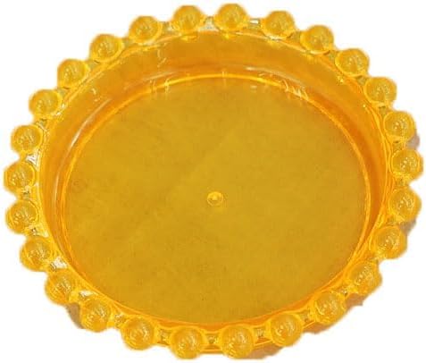 Makeup Mixing Palette Nail Polish Color Mixing Plate, Nail Art Tools Palette, Pigment Transparent Makeup Palette for Lipstick Eyeshadow Color Test Make up Tools Makeup Palettes (Pearl-yellow)