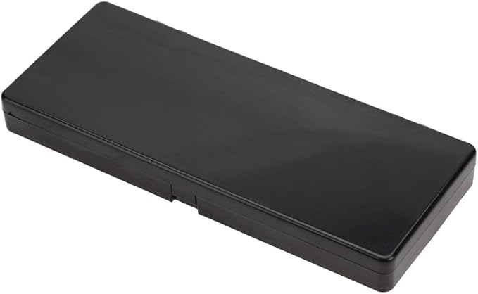 Nail Art Palette, 24 Grid Plastic Nail Art Paint Color Mixing Palette Plate Watercolor Pigment Color Mixing Case Manicure Drawing Tray(Black)