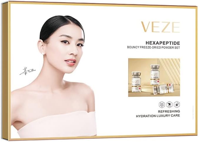 VENZEN Hexapeptide Bouncy Freeze-Fried Powder 60PCS Set Refreshing Hydration Luxury Skin Care Gift Box 60 Bottles