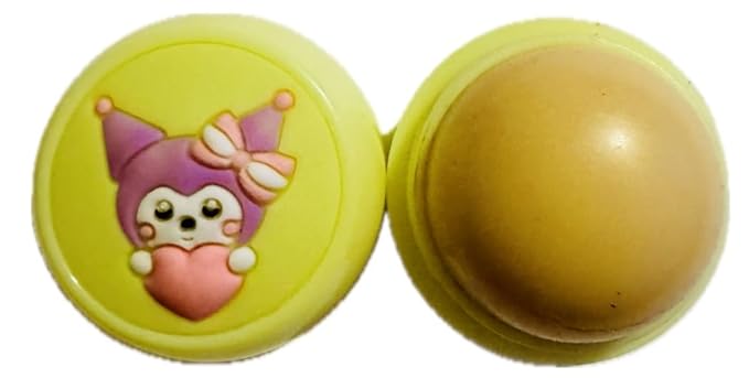 Moisturizing Lip Balm, Lip Gloss and Balm Set for All Skin Types, Assorted Shades, Round Ball Natural Moisturizing Lip Balm Nutritious Fruit Flavour Colourless Lip Balm Hydration Lips Care (yellow)