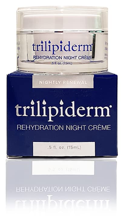 Trilipiderm Rehydration Night Crème .5oz Travel Size Night Rejuvenation with Anti-Aging Hyaluronic Acid and Retinol