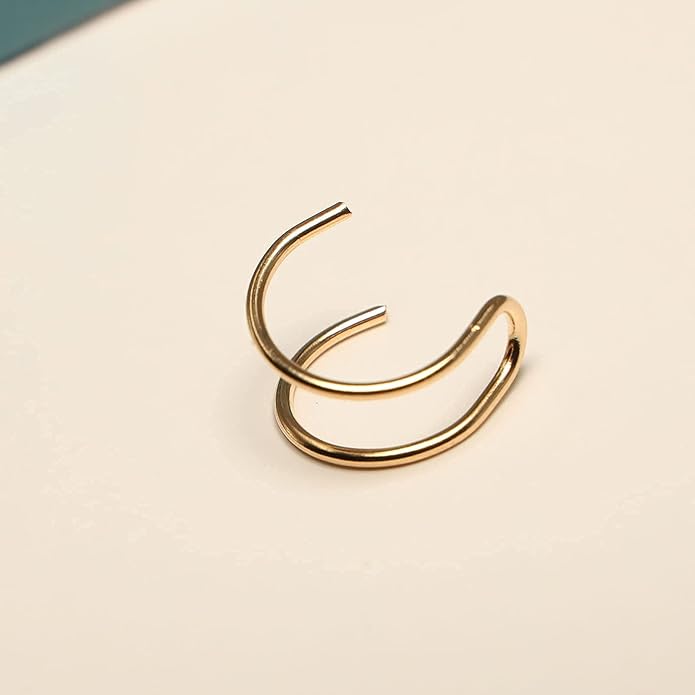 Cute Non-pierced Earrings Ear Cuff Ear Clip Minimalist Unilateral Earrings Cartilage Unique Ear Crawler Ear Climber Fashion Gold Ear Jewelry for Women