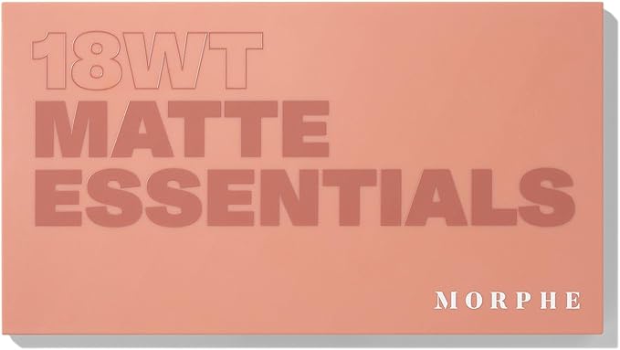 Morphe 18WT Makeup Palette - Matte Essentials Artistry Palette with Warm Toned, All-Matte Shades - Made to Build, Blend & Layer Flawlessly for Everyday, Versatile Makeup Looks (0.68 oz)