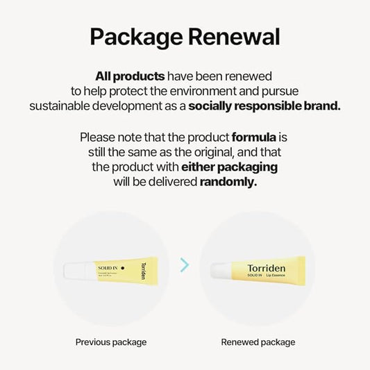 Torriden Ceramide Lip Essence with Organic Jojoba Oil for Glowy, Dewy, Plumped Lips - 0.37 Oz Korean Skin Care