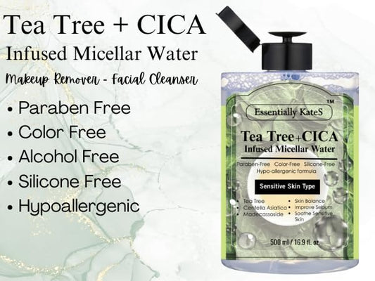 Micellar Water 500ml (16.9 Fl oz), a Jumbo size, Effectively Removes Eye & Face Make-up, No Oil and No Alcohol - Very Moisturizing and Not Painful, a Korean Skin Care