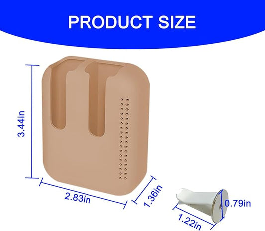 Holder for Car Air Vent, Upright Washable Lip Balm Protector for Women Girls, Auto Interior Space Saving Accessories, Universal for Vehicle, Truck and More（Brown）