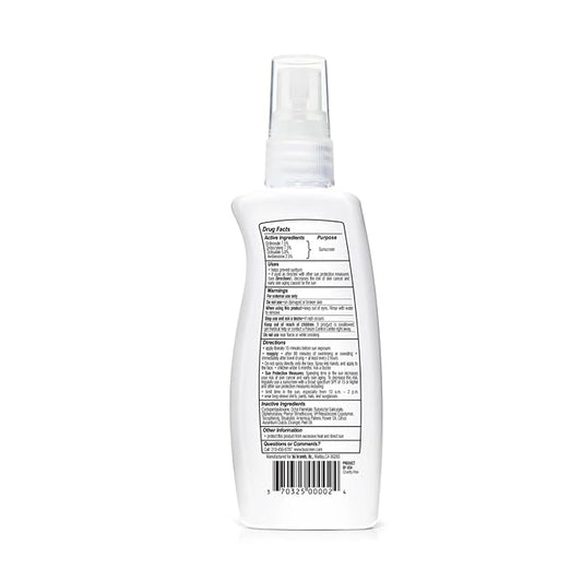 BU SPF 30 Sunscreen Spray for Face and Body, Non Aerosol Spray, Clear WOWmist, TSA Travel Size Sunblock, Oil Free and Water Resistant for Sensitive Skin, Natural Citrus 3.3 oz