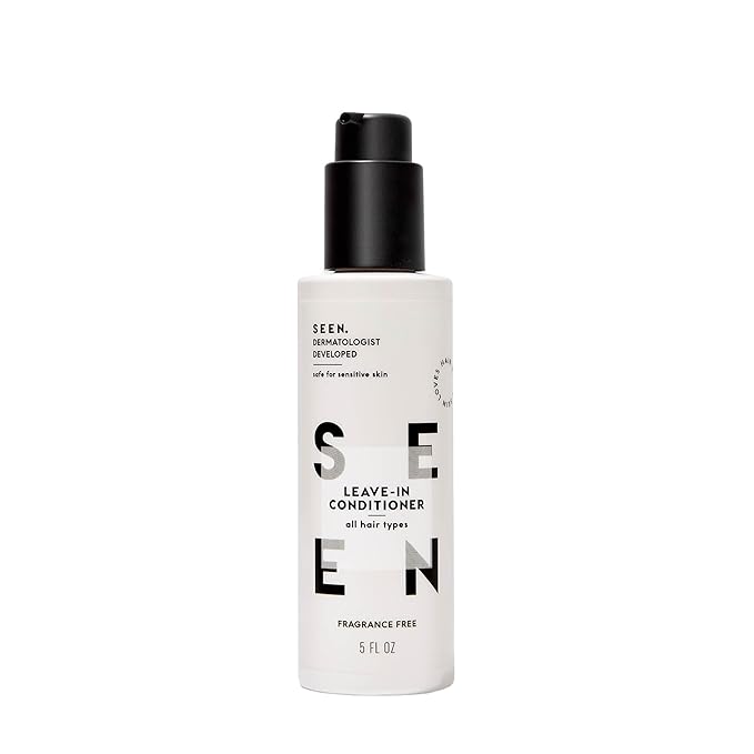 SEEN Leave-In Conditioner, Fragrance Free - Leave-In Hair Conditioner & Heat Protectant Spray- Detangles & Hydrates- No Parabens, Sulfates or Phthalate