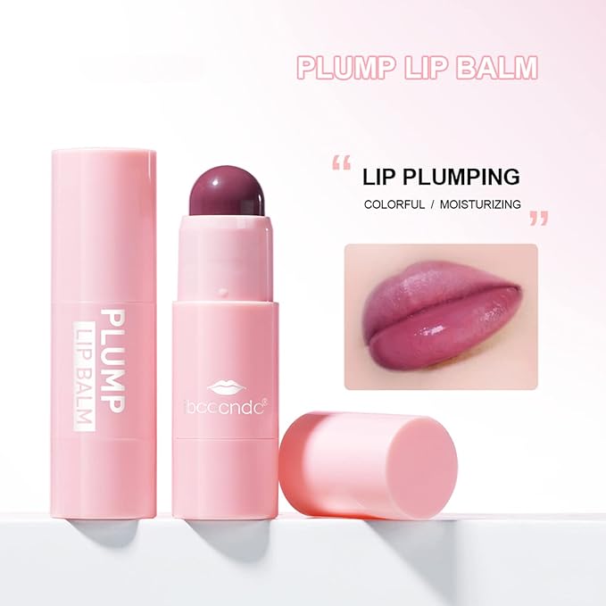 Plumping Lip Balm - Tinted Lip Balm Plumper - Enhancing & Hydrating Lip Moisturizer Fade Lip Lines Lip Care 0.17Oz/4.8g - 02 SAKURA PINK