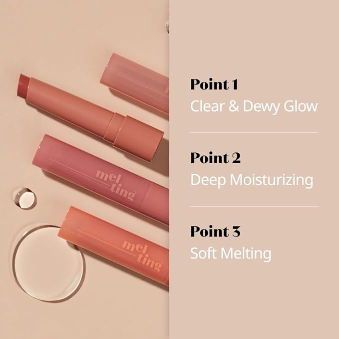 ETUDE Ginger Sugar Melting Balm Stick 03 Bare Peach | Tinted Moisturizing Lip balm | Natural Ingredients Hydrate Ginger, Sugar, Shea Butter Moisturizing Relaxing Effect | K-Beauty