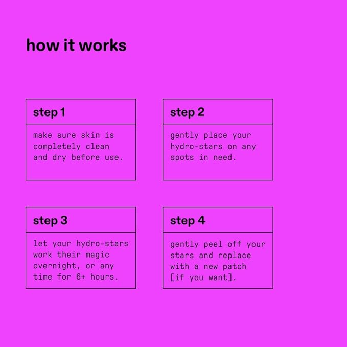 Starface Hydro-Star Clear Big Pack, Invisible Hydrocolloid Pimple Patches, Two Sizes and Star Shape, Absorb Fluid and Reduce Redness (96 Count)